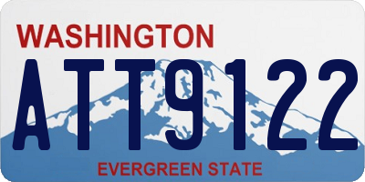 WA license plate ATT9122
