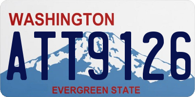 WA license plate ATT9126