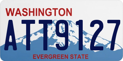 WA license plate ATT9127
