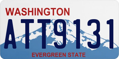 WA license plate ATT9131