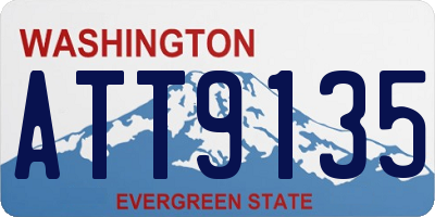 WA license plate ATT9135