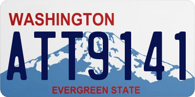 WA license plate ATT9141