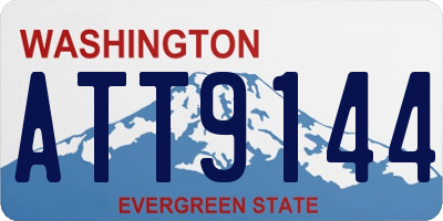 WA license plate ATT9144