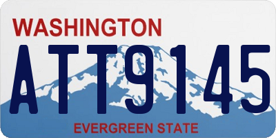 WA license plate ATT9145