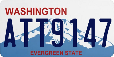 WA license plate ATT9147