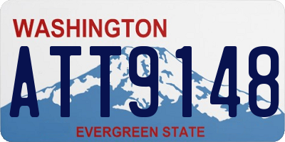 WA license plate ATT9148