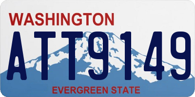 WA license plate ATT9149