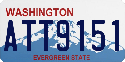 WA license plate ATT9151