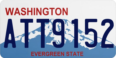 WA license plate ATT9152