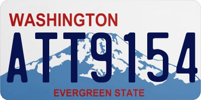 WA license plate ATT9154