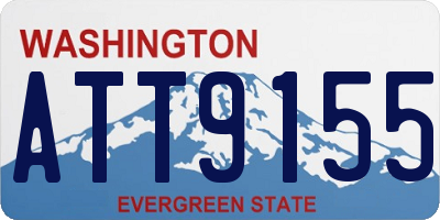 WA license plate ATT9155