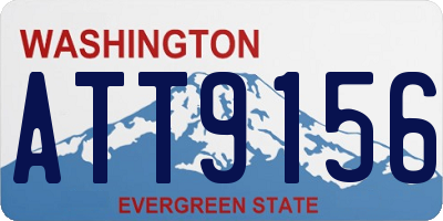 WA license plate ATT9156