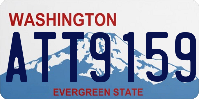 WA license plate ATT9159