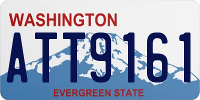 WA license plate ATT9161