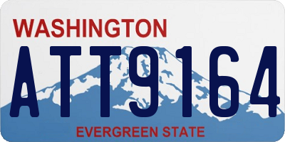 WA license plate ATT9164