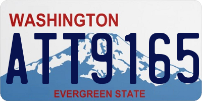 WA license plate ATT9165