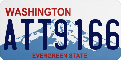 WA license plate ATT9166