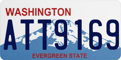 WA license plate ATT9169