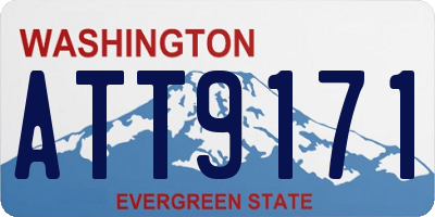 WA license plate ATT9171