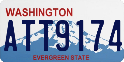 WA license plate ATT9174