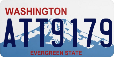 WA license plate ATT9179