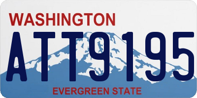 WA license plate ATT9195