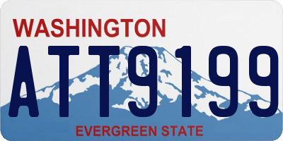 WA license plate ATT9199