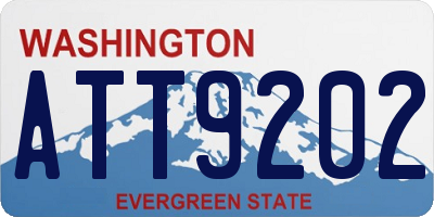 WA license plate ATT9202