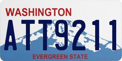 WA license plate ATT9211