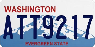 WA license plate ATT9217