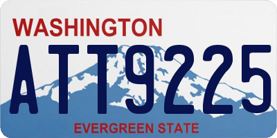 WA license plate ATT9225