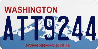 WA license plate ATT9244
