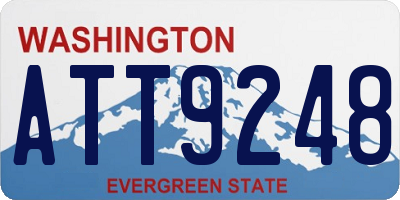 WA license plate ATT9248