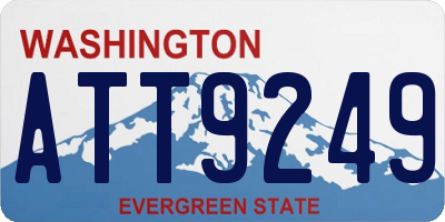 WA license plate ATT9249