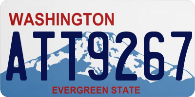 WA license plate ATT9267