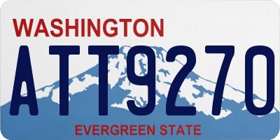 WA license plate ATT9270