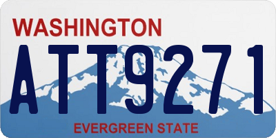 WA license plate ATT9271