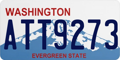 WA license plate ATT9273