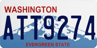 WA license plate ATT9274
