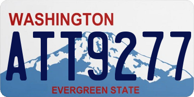 WA license plate ATT9277