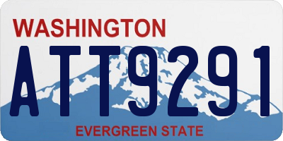 WA license plate ATT9291