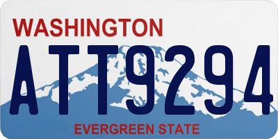 WA license plate ATT9294