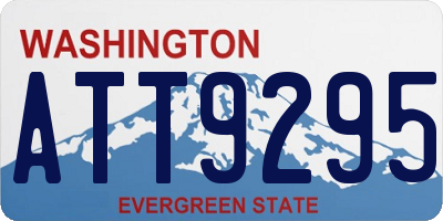 WA license plate ATT9295