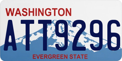 WA license plate ATT9296