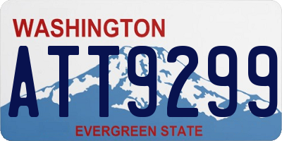WA license plate ATT9299