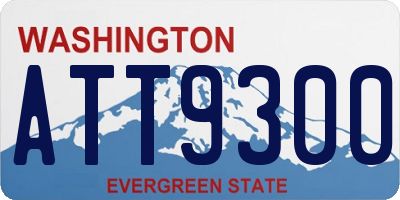 WA license plate ATT9300