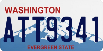 WA license plate ATT9341