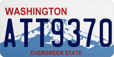 WA license plate ATT9370