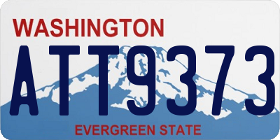 WA license plate ATT9373
