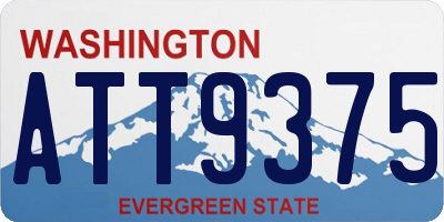 WA license plate ATT9375
